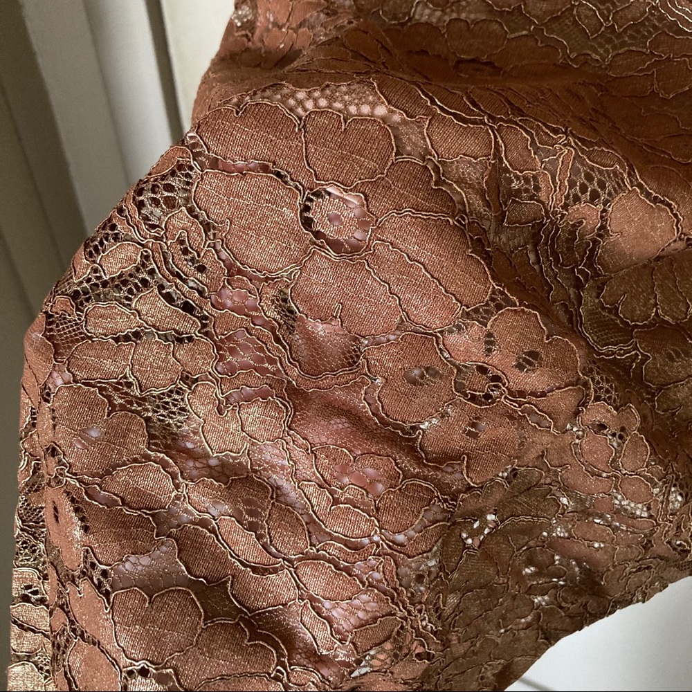 NWT Bardot Metallic Lace MIdi Dress - Picture 5 of 5